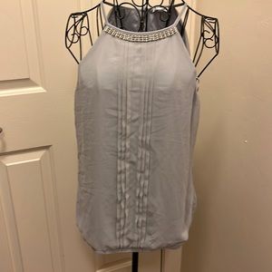 New Tags Express Soft Beaded Rhinestone Sparkle Tank Sleeveless Top M